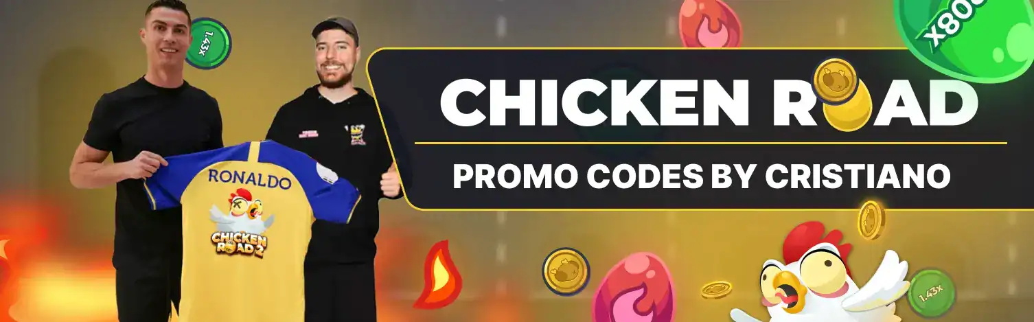 Chicken road bonus promo codes and offers by Cristiano Ronaldo.