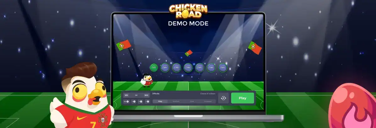 Chicken road by ronaldo demo mode.